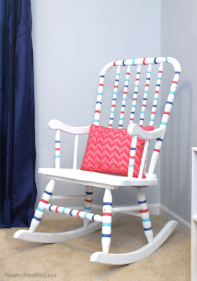 Striped Rocking Chair