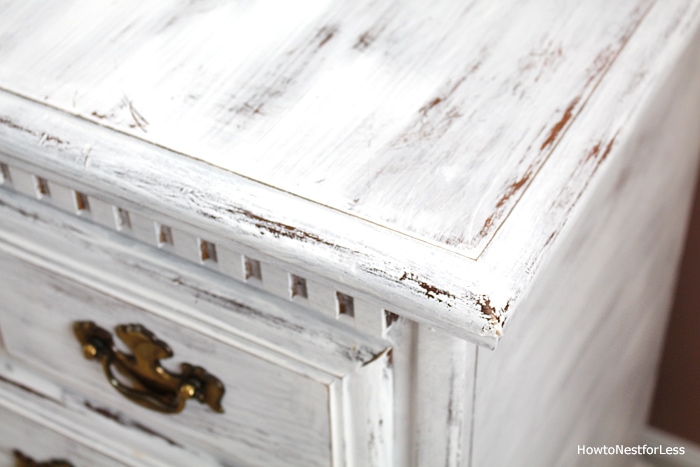 Distressed White Dresser Makeover How, How To Paint A Dresser White Distressed Look