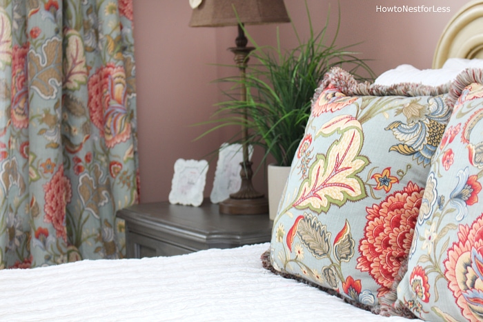 guest bedroom floral makeover