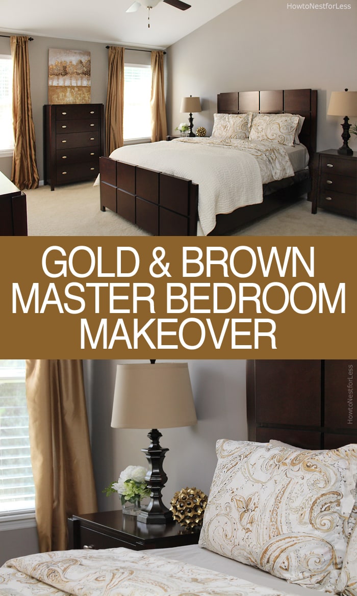 MASTER BEDROOM GOLD MAKEOVER