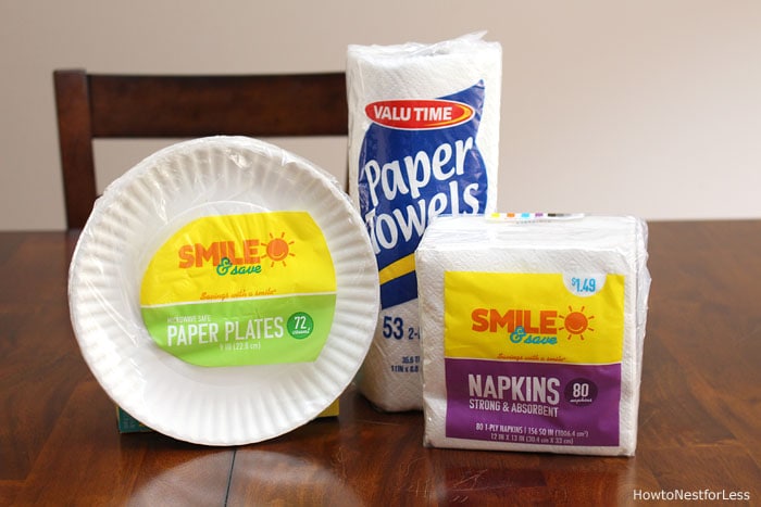 House warming Gift- Laundry Basket, Paper Towel, Toilet Paper