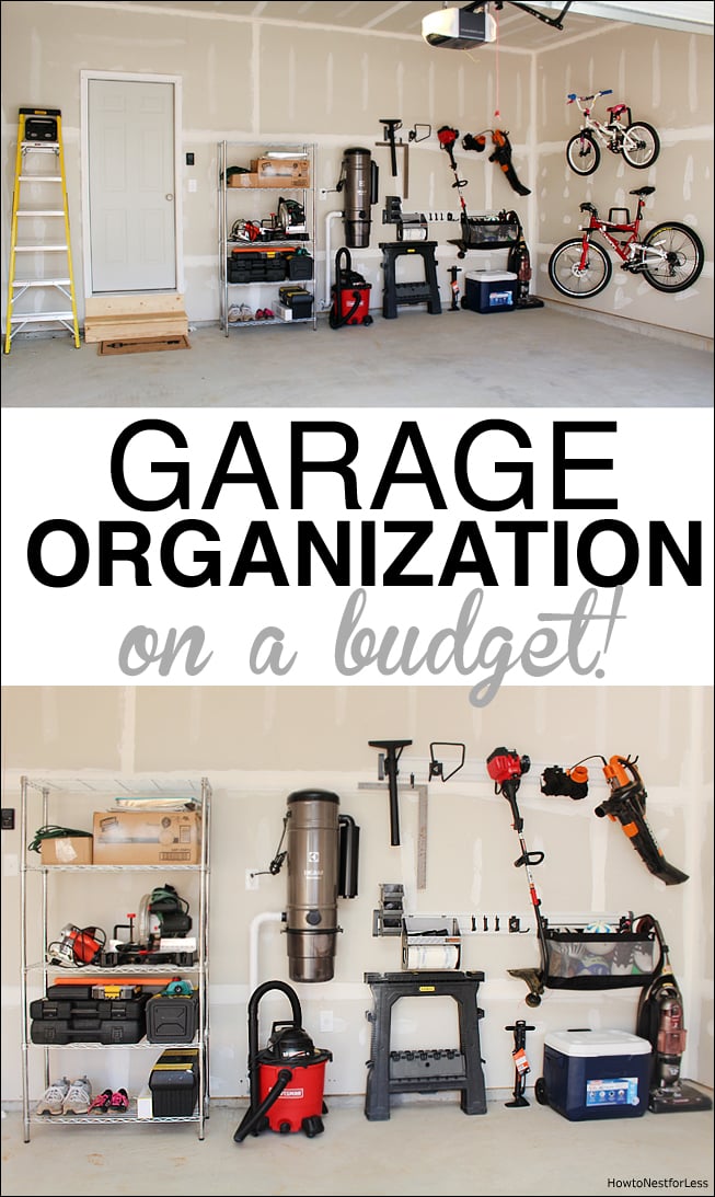 ideas for garage organization on a budget