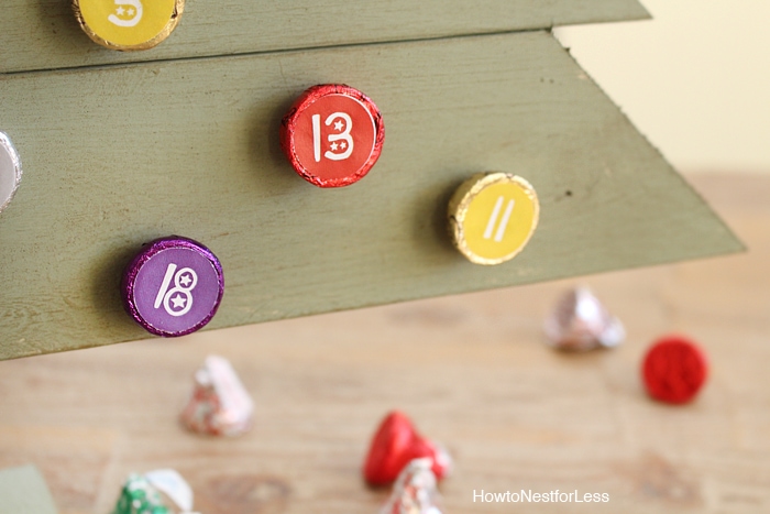 Hershey’s Kisses DIY Christmas Countdown Calendar