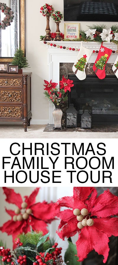 christmas family room house tour