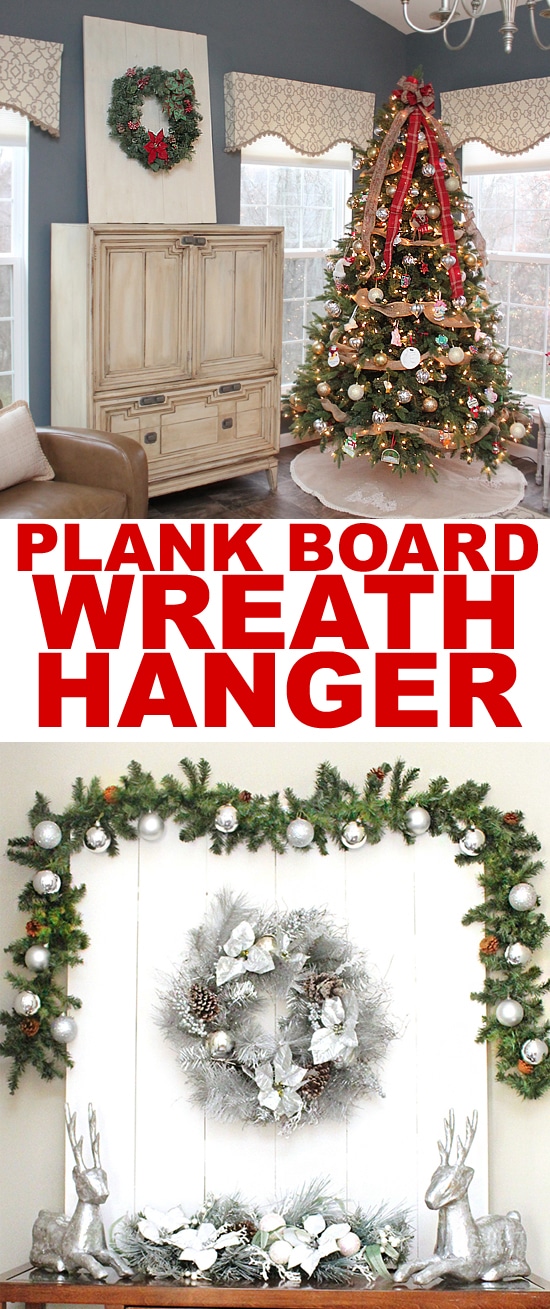 PLANK BOARD WREATH HANGER