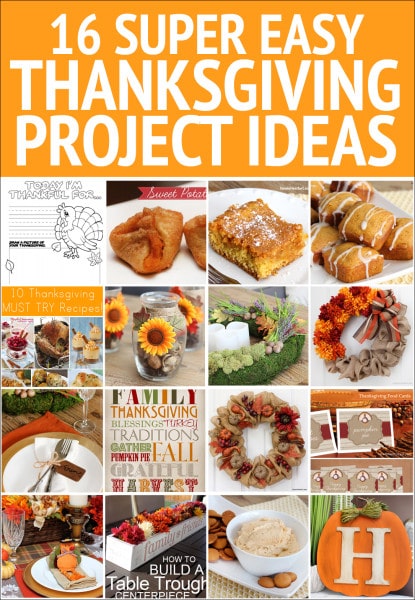 SUPER EASY THANKSGIVING PROJECT IDEAS