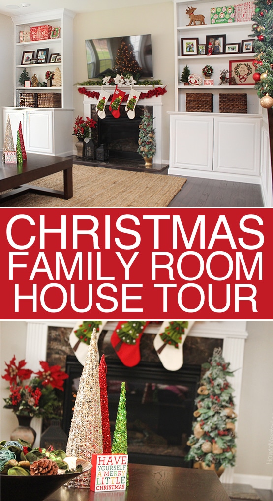 christmas family room decor