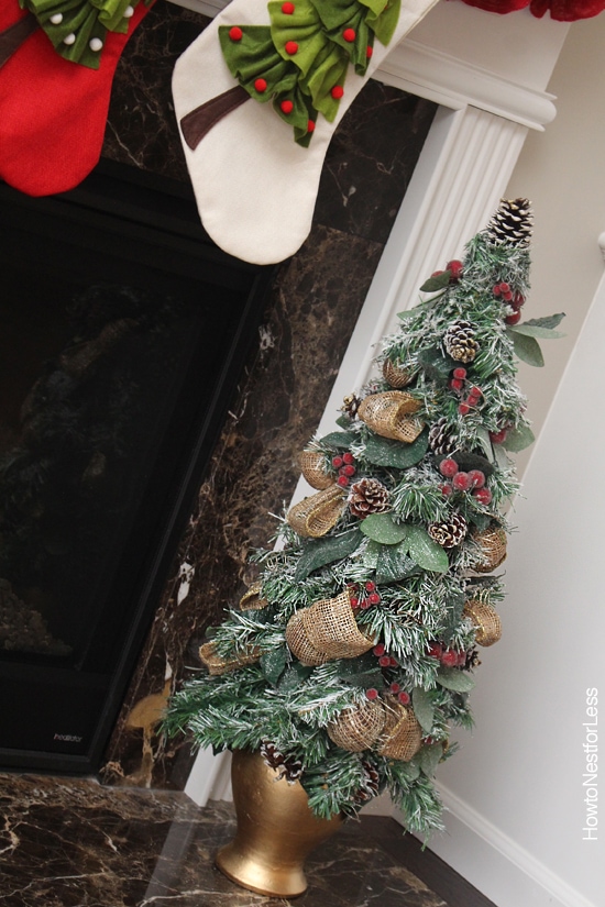 christmas fireplace mantel