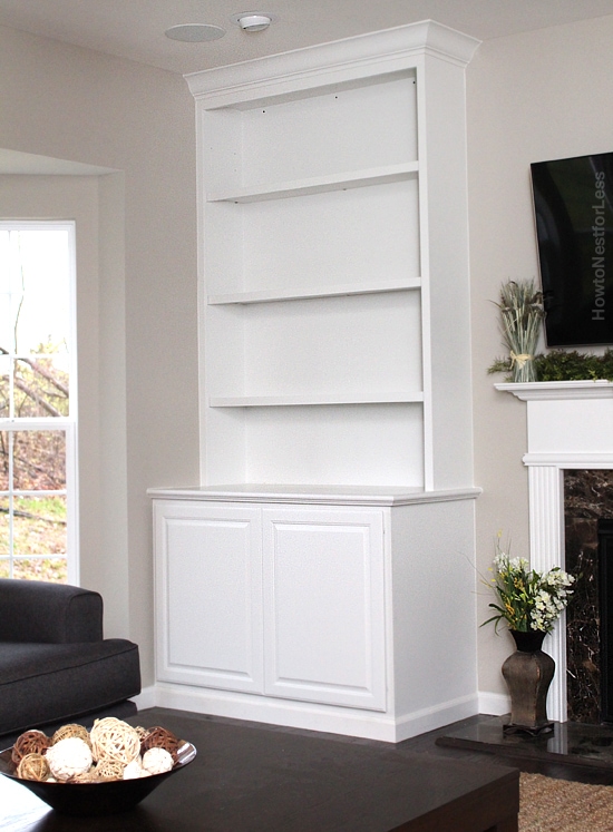 family room white built ins