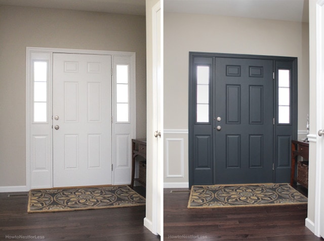 interior front door before and after - How to Nest for Less™