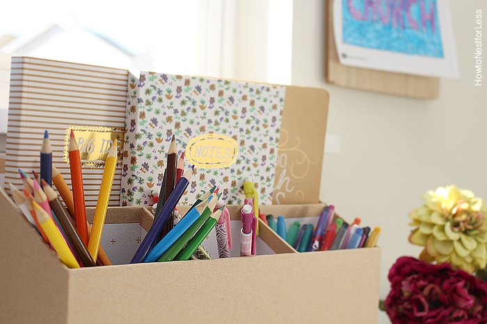 kids desk makeover