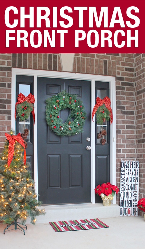 EASY CHRISTMAS FRONT PORCH