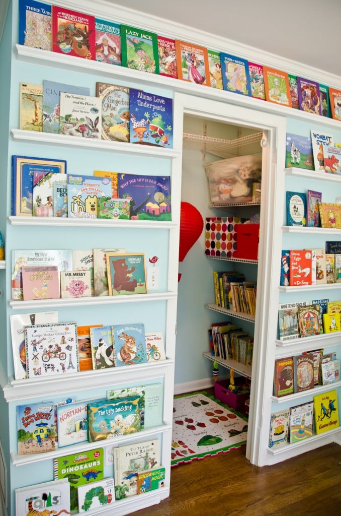 nursery library wall