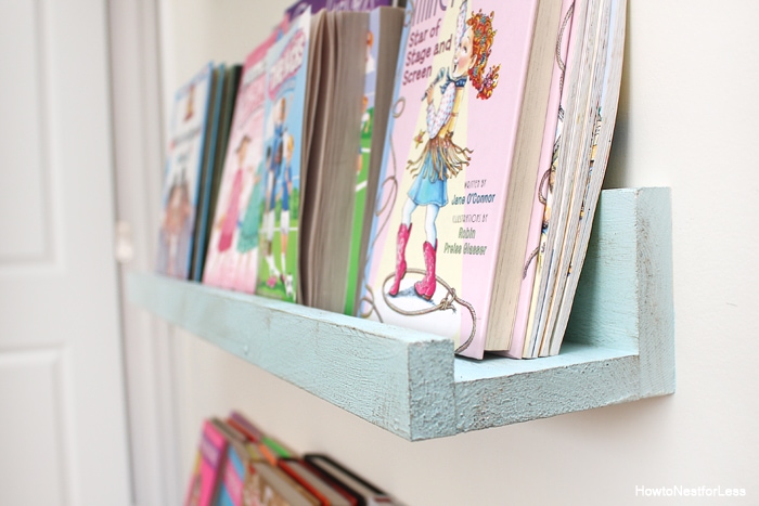 Easy DIY Bookshelf Ledges - How to Nest for Less™