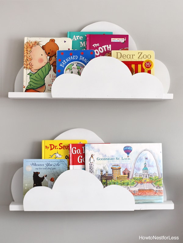 Cloud Wall-mounted Hooks DIY Wooden Hanger Wall Decoration Kids Room  Supplies