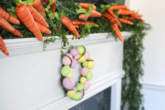 easter fireplace mantel