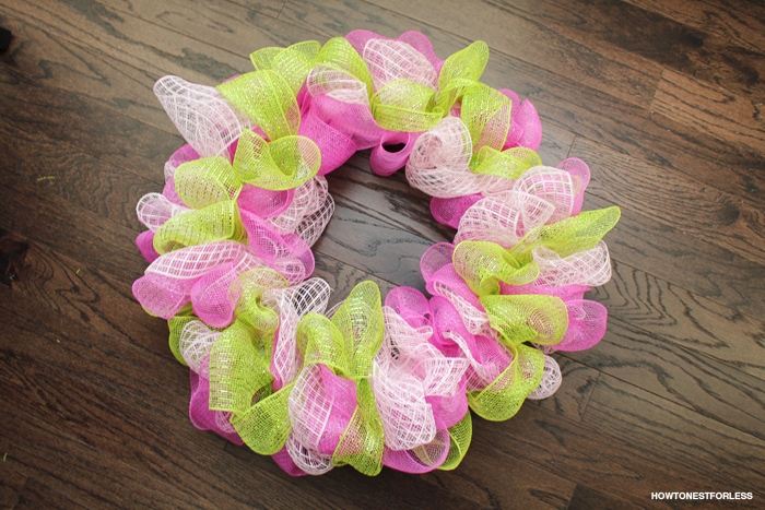 easter mesh wreath idea