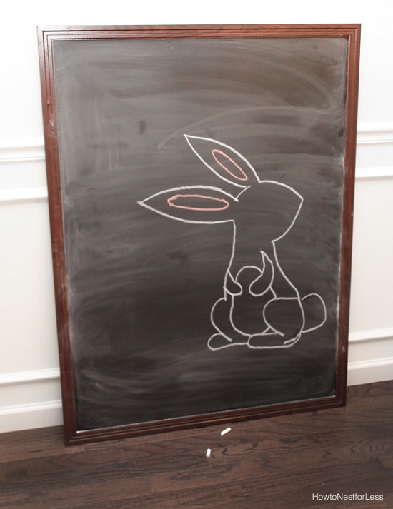 how to trace on a large chalkboard