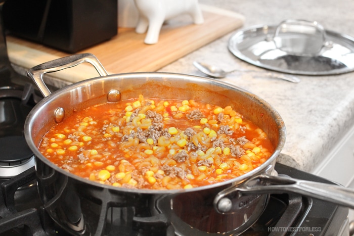 mexican pasta dinner