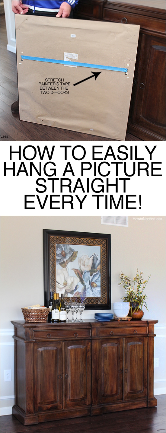 HOW TO EASILY HANG A PICTURE Graphic.