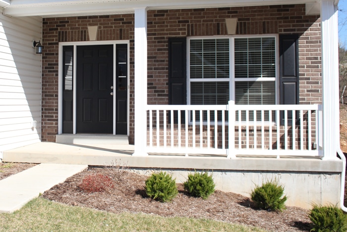 front porch before