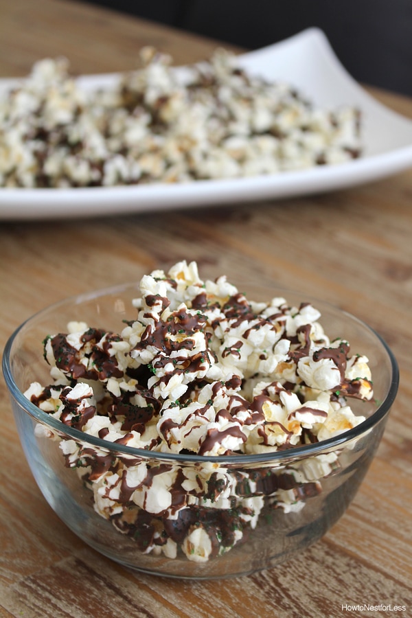 Mint Chocolate Grasshopper Popcorn