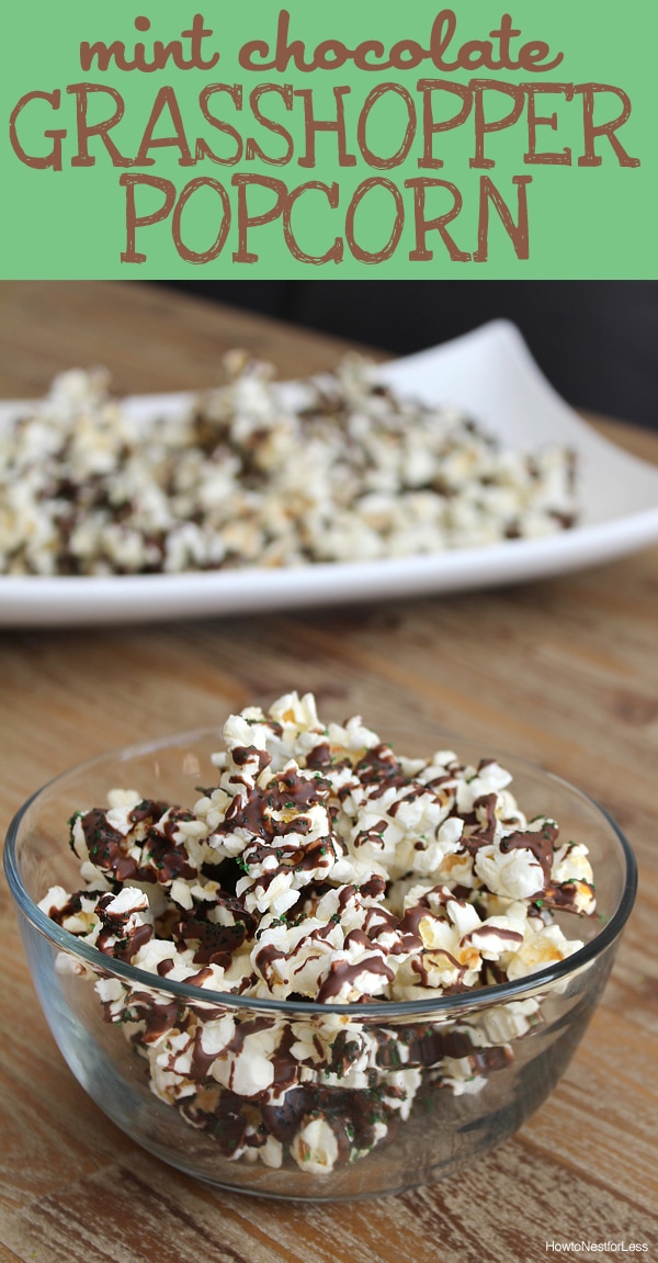 mint chocolate grasshopper popcorn