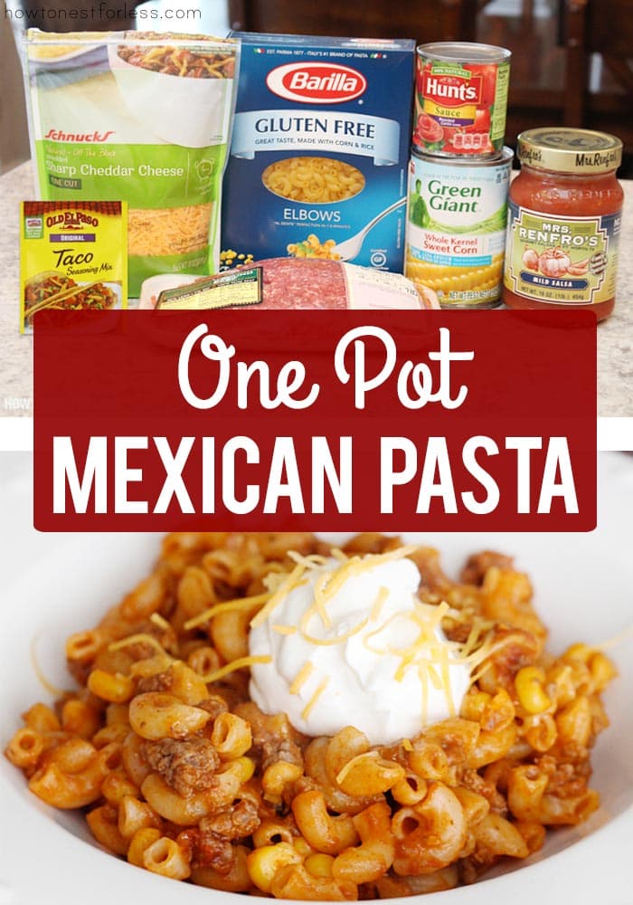 One Pot Mexican Pasta