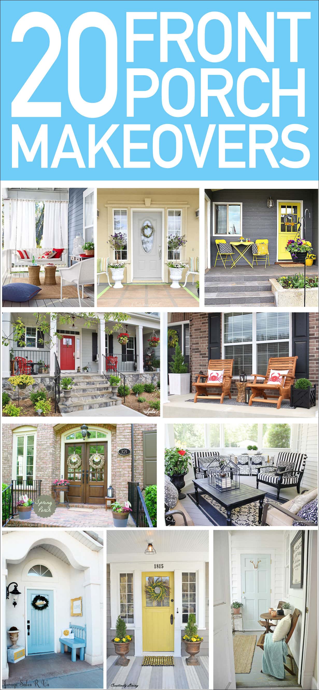 20 Front Porch Makeovers - How to Nest for Less™