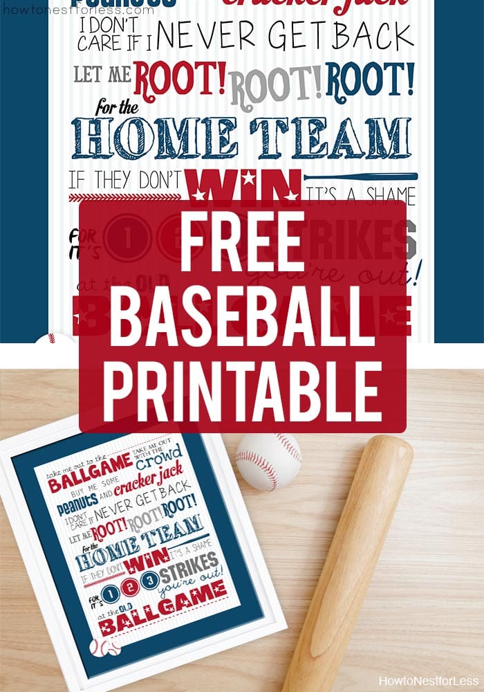 Free Baseball Printable