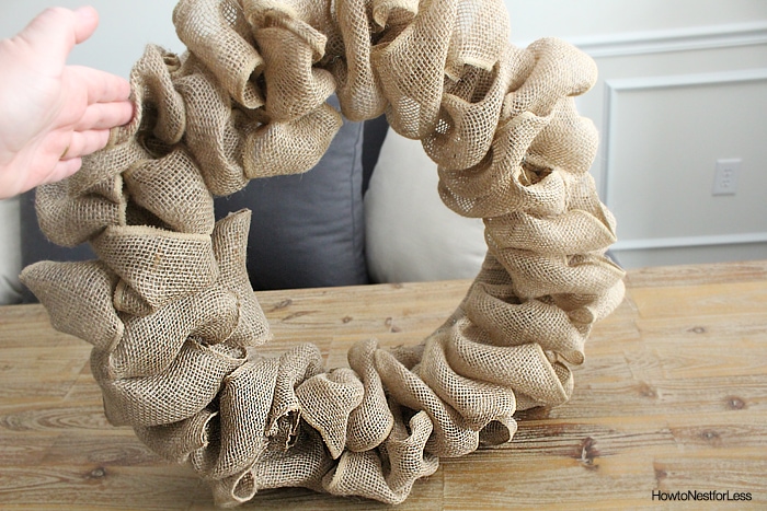 baseball burlap wreath