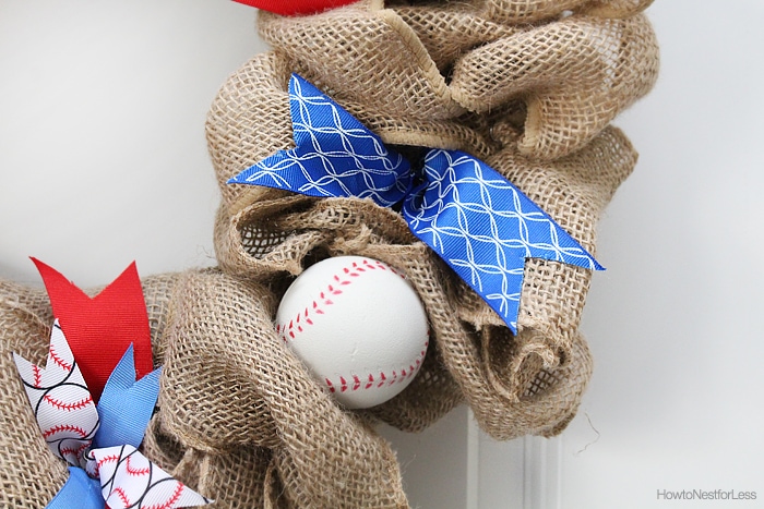 baseball wreath