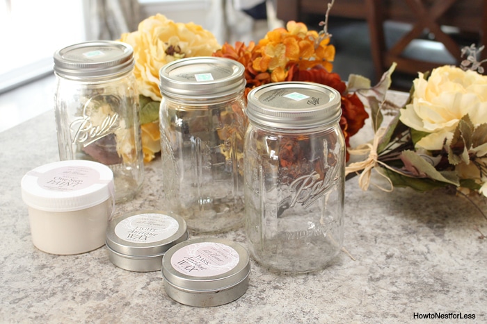 mason jar centerpiece supplies