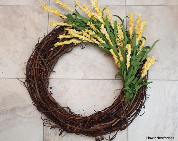 yellow flower wreath