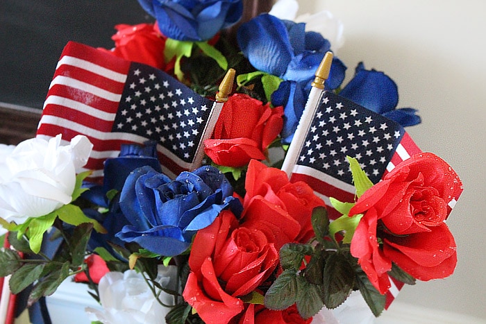 4th of july foyer decor