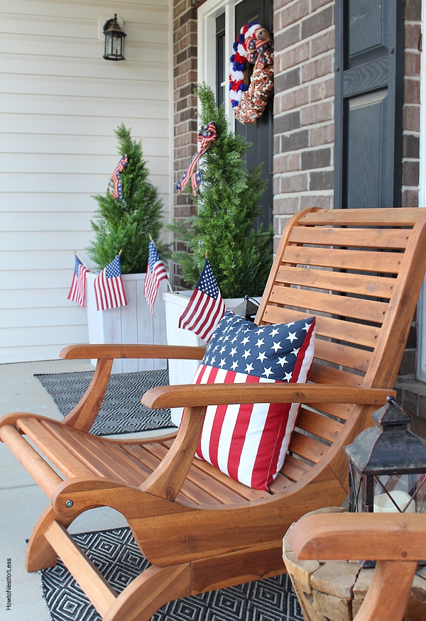 Patriotic Front Porch Makeover