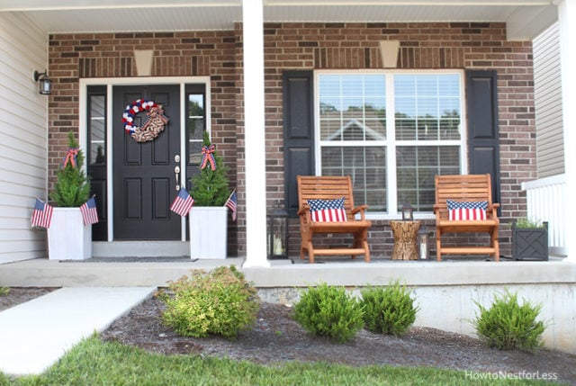 Patriotic Front Porch Makeover - How to Nest for Less™