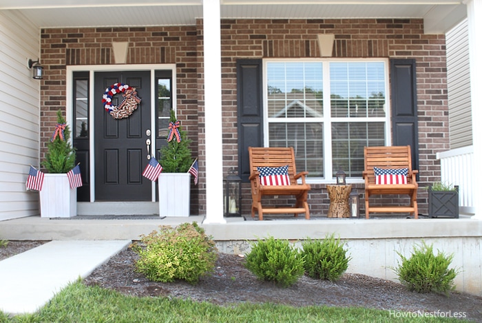 4th of july front porch makeover