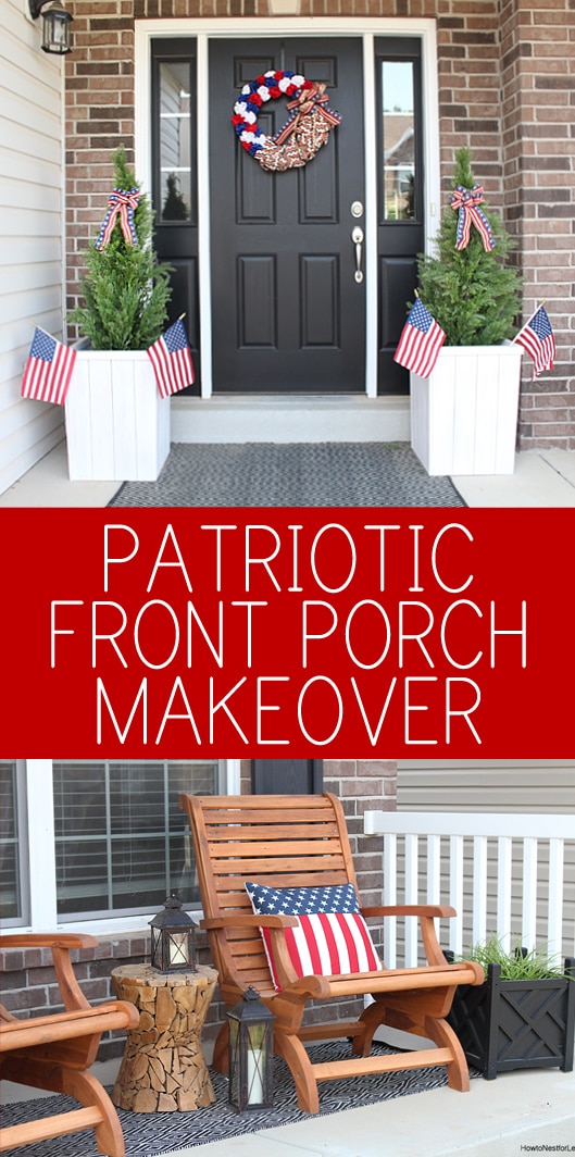 patriotic front porch makeover