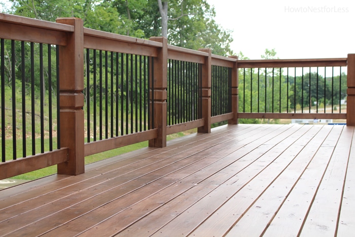 stained behr deck