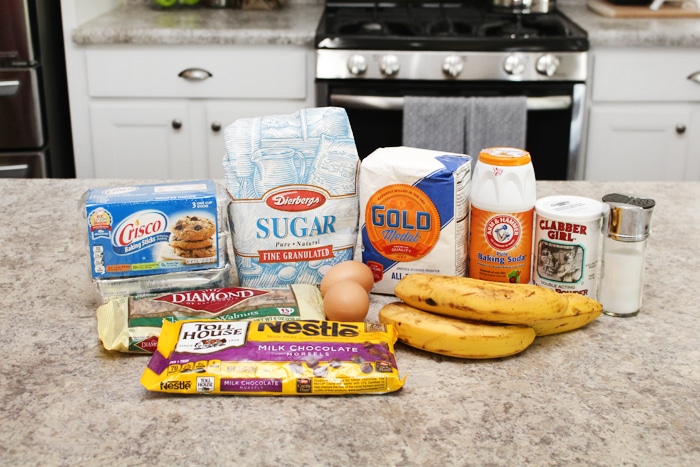 chocolate chip banana nut bread ingredients