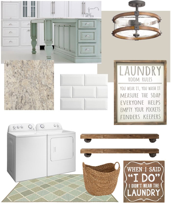 laundry room mood board