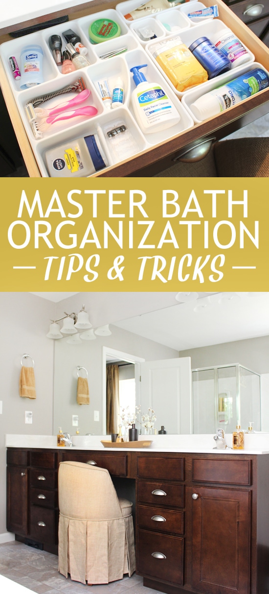 Master Bathroom Organization 