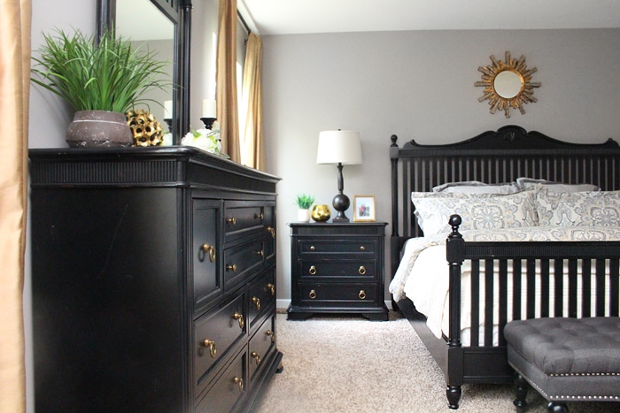 master bedroom black furniture