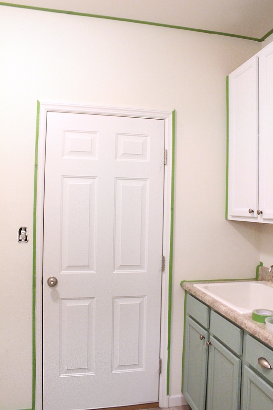 laundry room painted