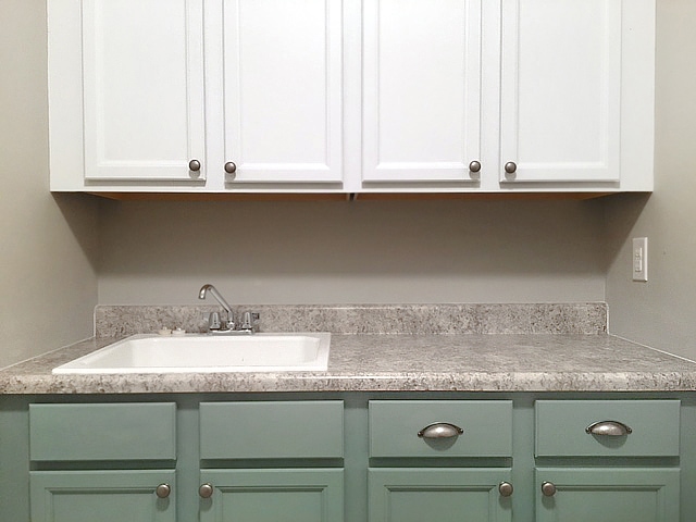 painted cabinets laundry room