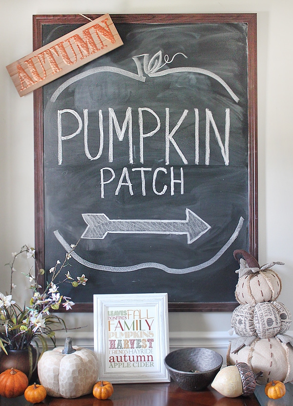 DIY Fall Chalkboard Pumpkin Sign - Oh, YES please!!! — This New Old House