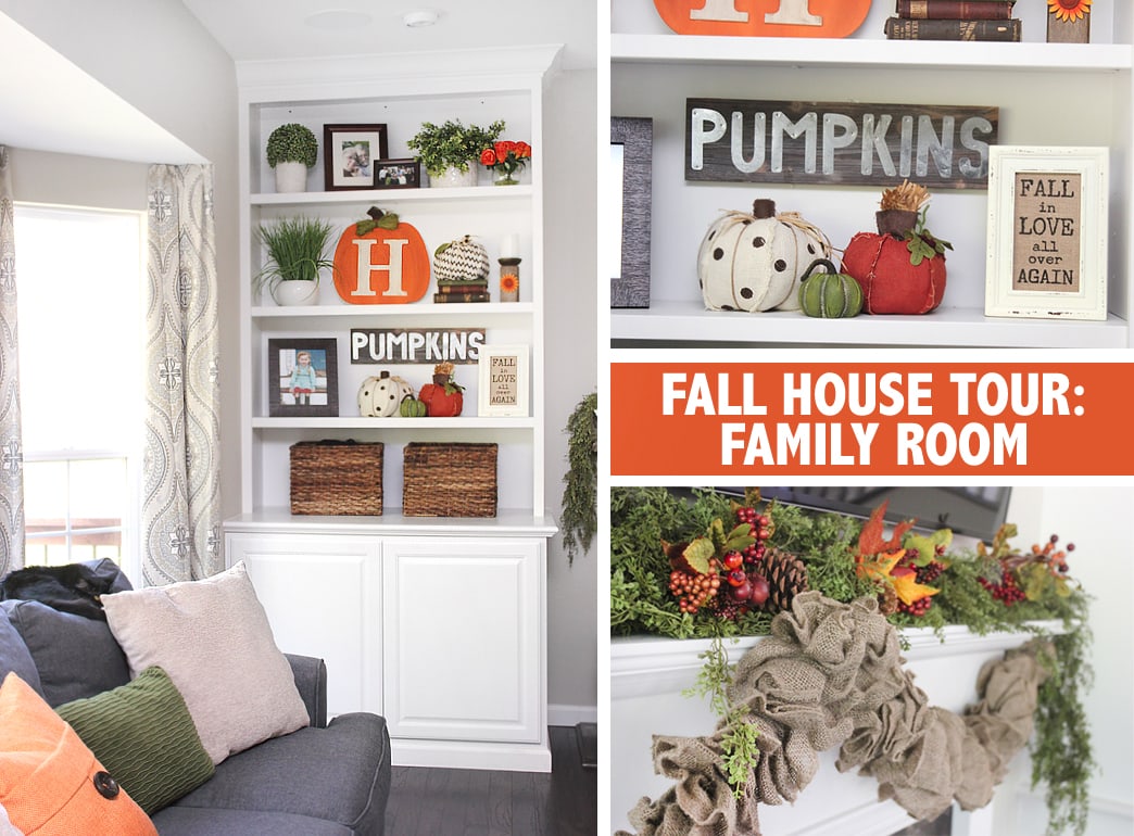 fall house tour family room