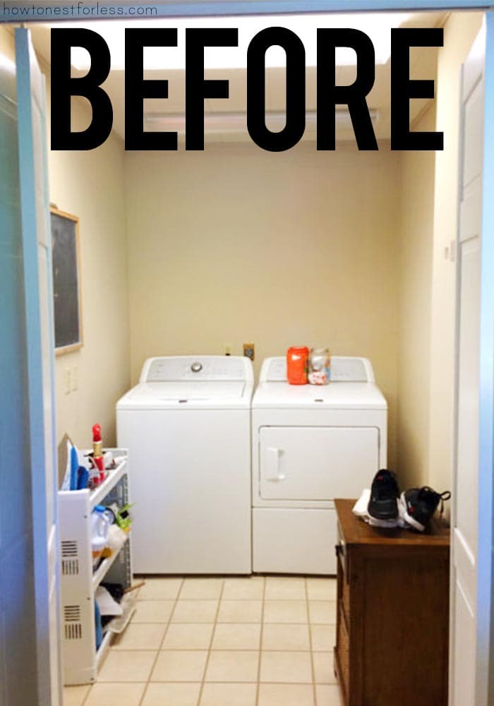 Laundry Room Makeover BEFORE