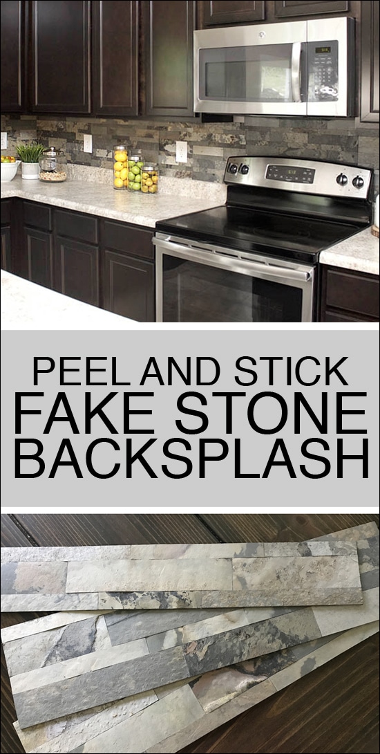 Faux Stone Kitchen Backsplash - How To Nest For Less